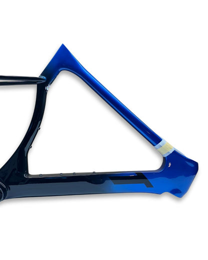 3T New Strada 1X XS carbon road frame navy black with fork and seatpost