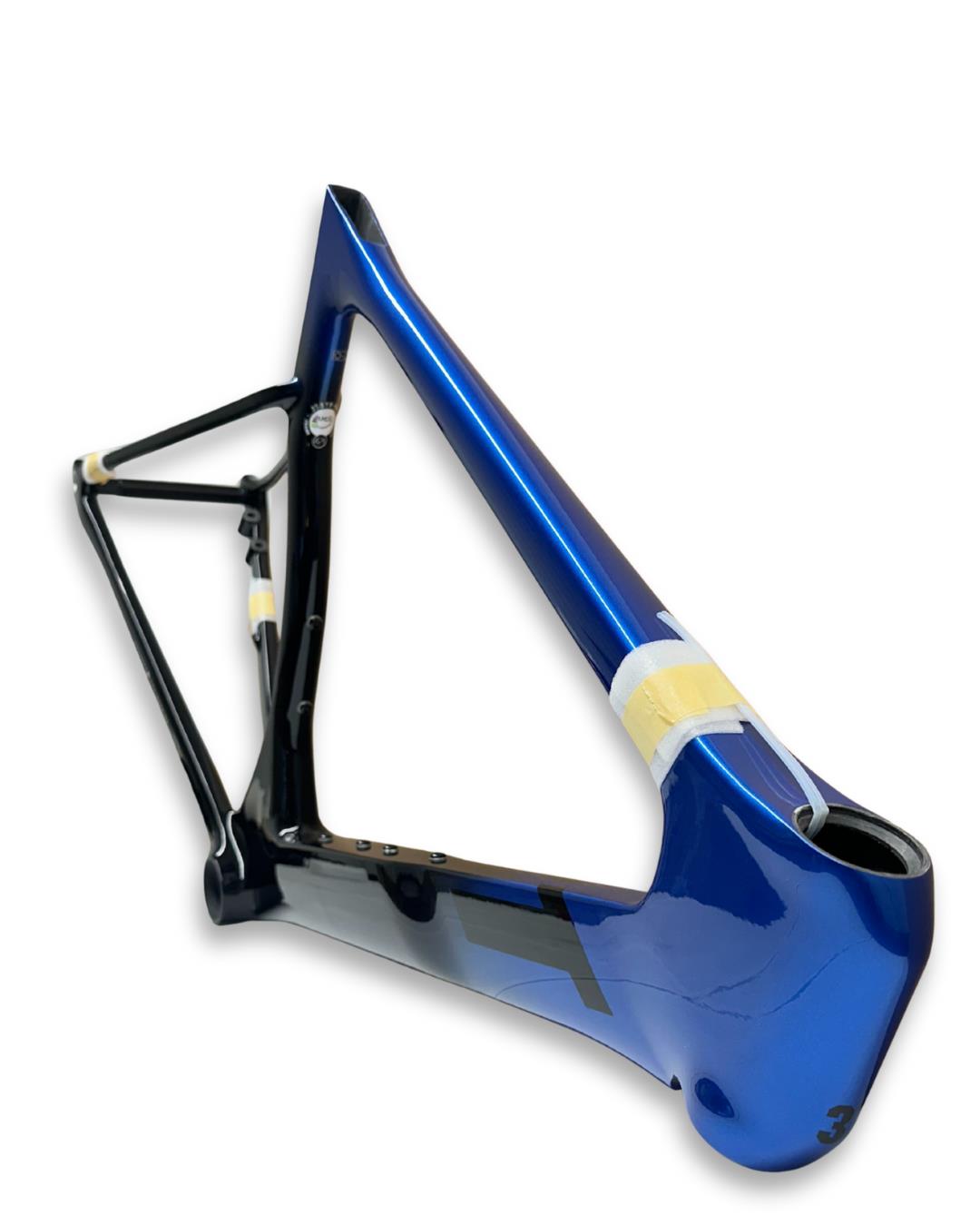 3T New Strada 1X XS carbon road frame navy black with fork and seatpost