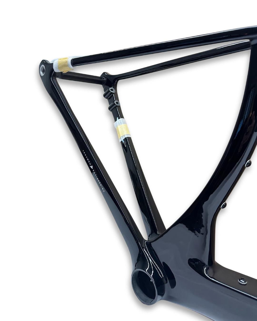 3T New Strada 1X XS carbon road frame navy black with fork and seatpost