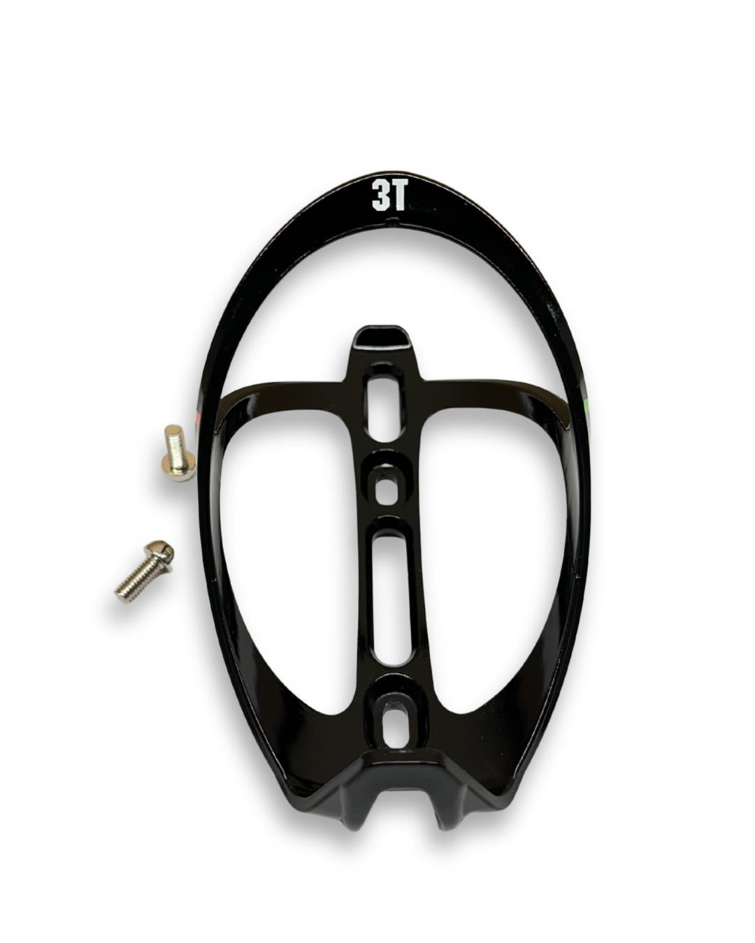 3T nylon bottle cage gloss black bike water bottle holder