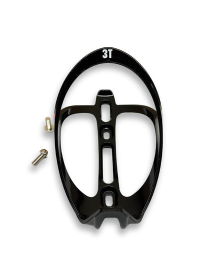3T nylon bottle cage gloss black bike water bottle holder