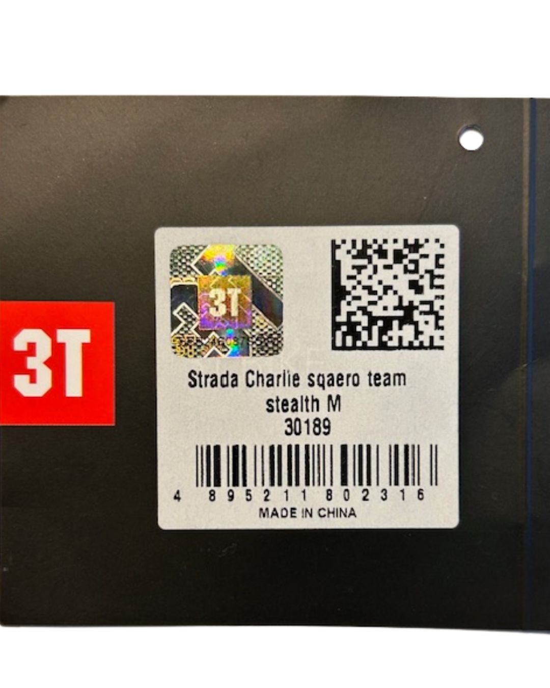 3T Strada Charlie Sqaero Team Stealth carbon seatpost in matte black 27.2 × 316 mm with factory tag (seatpost only)