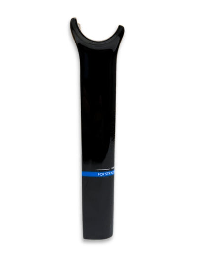 T Strada/Integrale XS glossy black carbon fiber seatpost, 220 mm length, OEM part 30543, clamp hardware not included