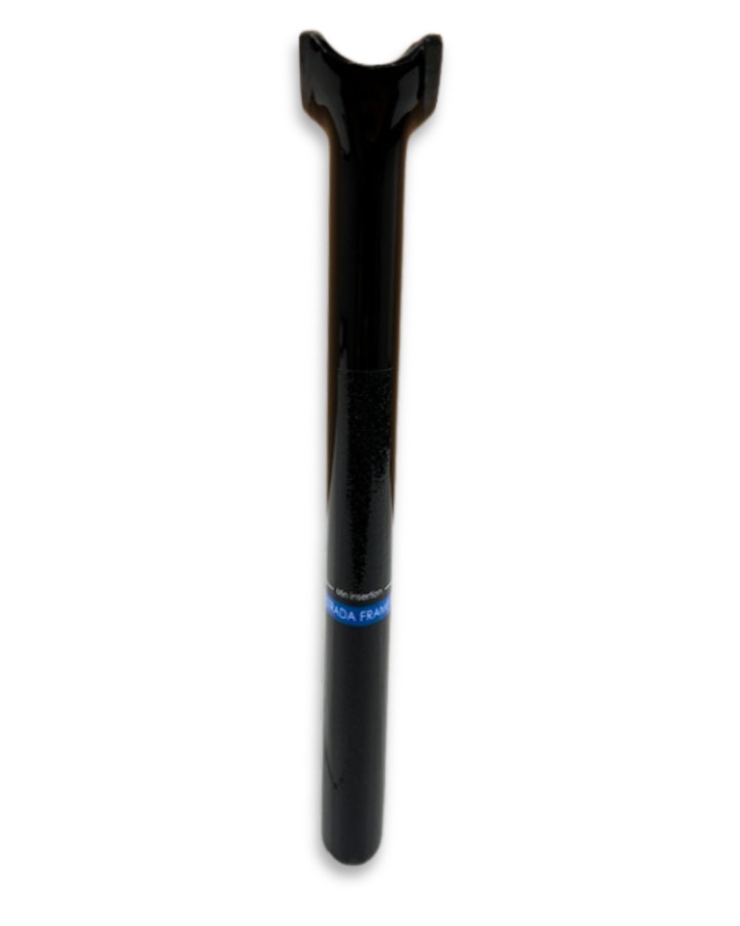 T Strada/Integrale XS glossy black carbon fiber seatpost, 220 mm length, OEM part 30543, clamp hardware not included