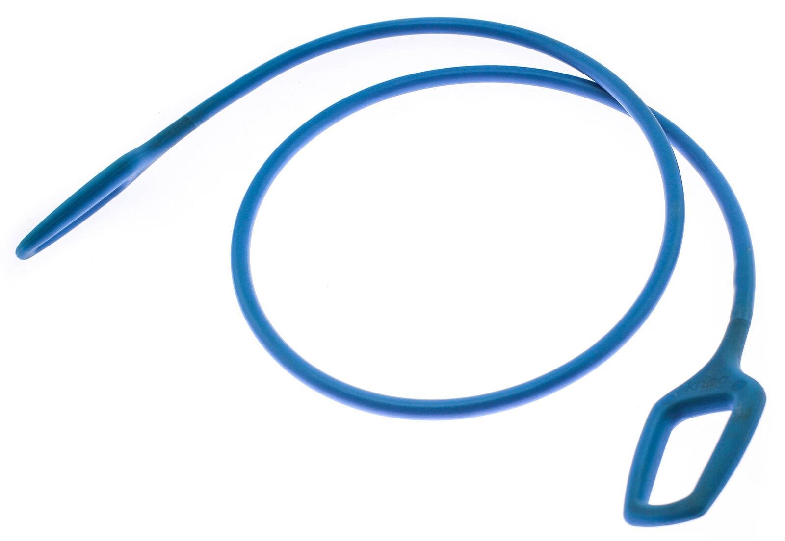 Knog Ring Master 1.2m Bike Cable Bike Silicone Over-Moulded Blue 10mm Steel NEW - Random Bike Parts