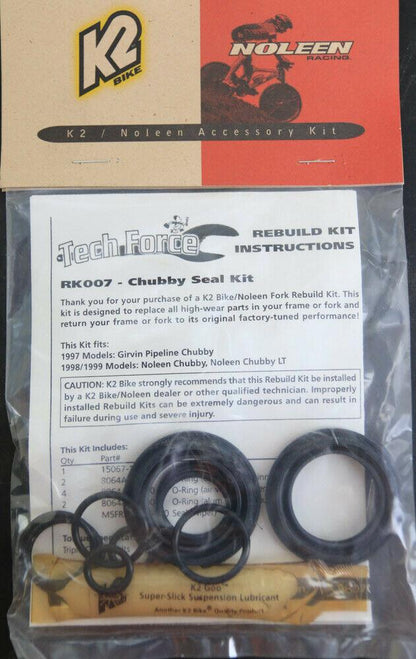K2 NOLEEN RK007 Seal Kit Chubby / Chubby Lt Rebuild Kit - Random Bike Parts