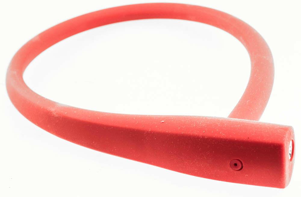 KNOG KRANSKY 880mm Cable Bike Lock With Bracket Red Keyed QR Mount NEW - Random Bike Parts