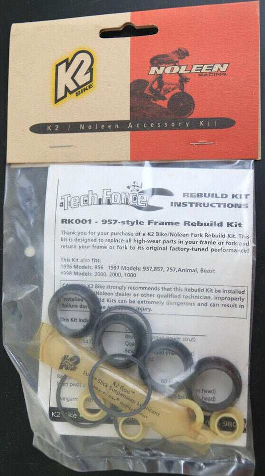 K2 NOLEEN RK001 Pro-Flex 9-Style Frame Rebuild Kit NEW - Random Bike Parts