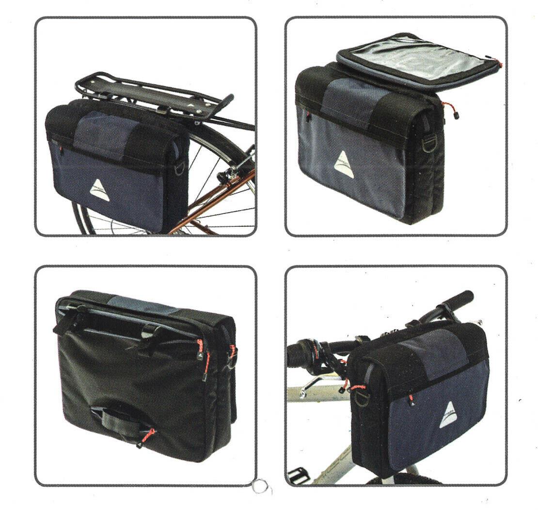 Axiom iTablet iPad Road / MTB Bike Handlebar or Pannier Bag + Shoulder Strap NEW