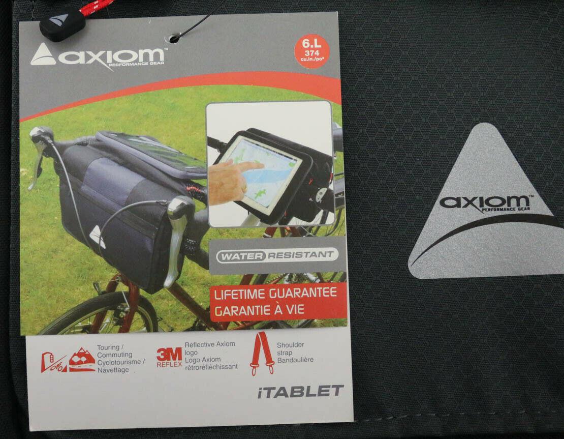 Axiom iTablet iPad Road / MTB Bike Handlebar or Pannier Bag + Shoulder Strap NEW