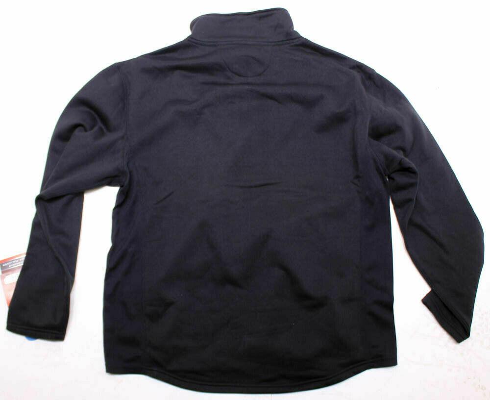 ONYX X-SYSTEM Midweight Fleece Pullover Shirt M Black 1/4 Zip 4-Way Stretch NEW