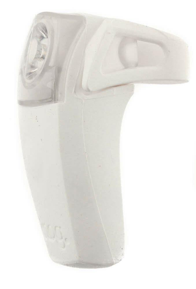 KNOG BOOMER White Bike Rear 1 RED LED Light 7 Lumens 3 Mode 600m Visibility NEW - Random Bike Parts
