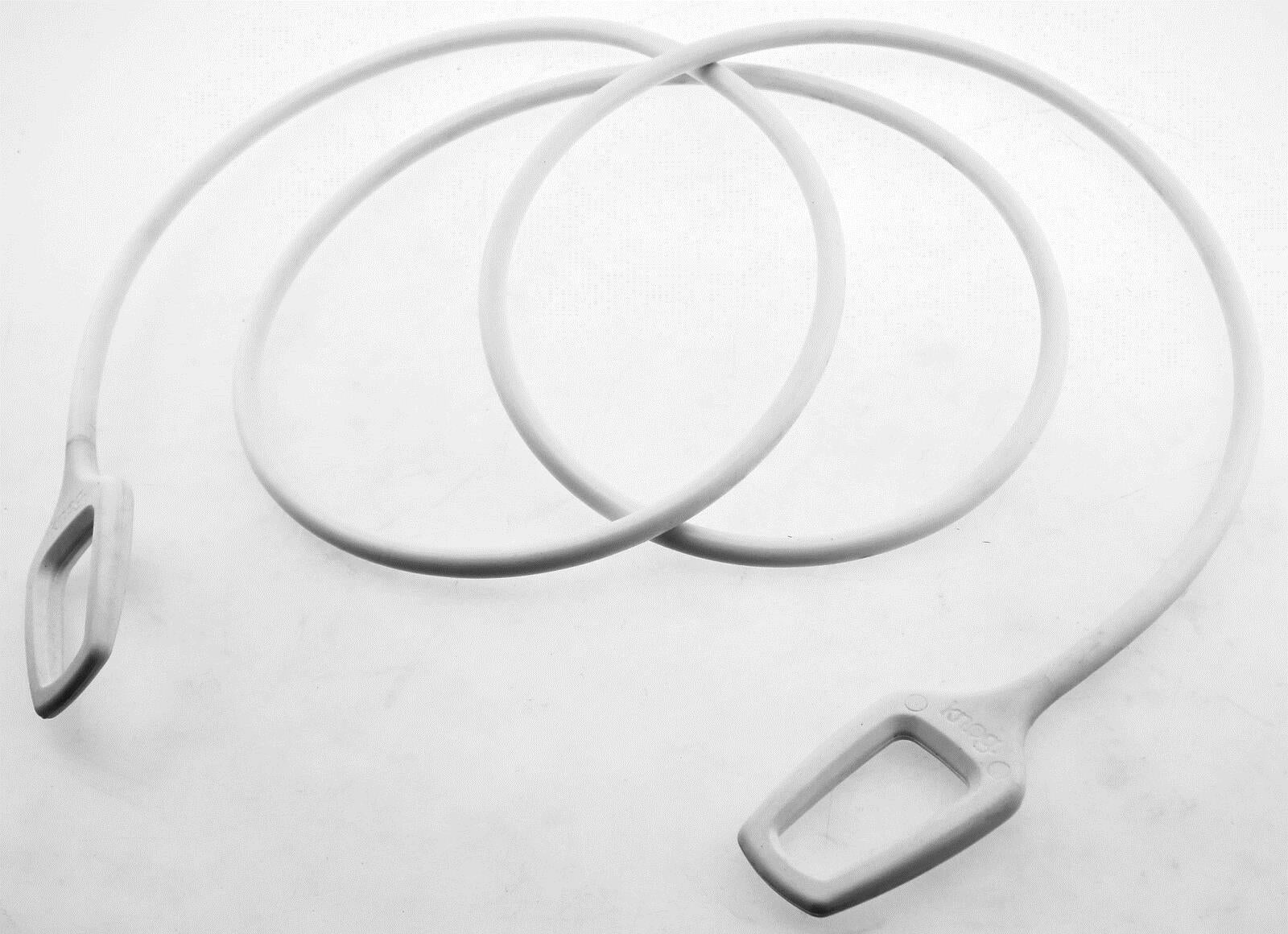 Knog Ring Master 2.2M Bike Cable Bike Silicone Over-Moulded White 10mm Steel NEW - Random Bike Parts