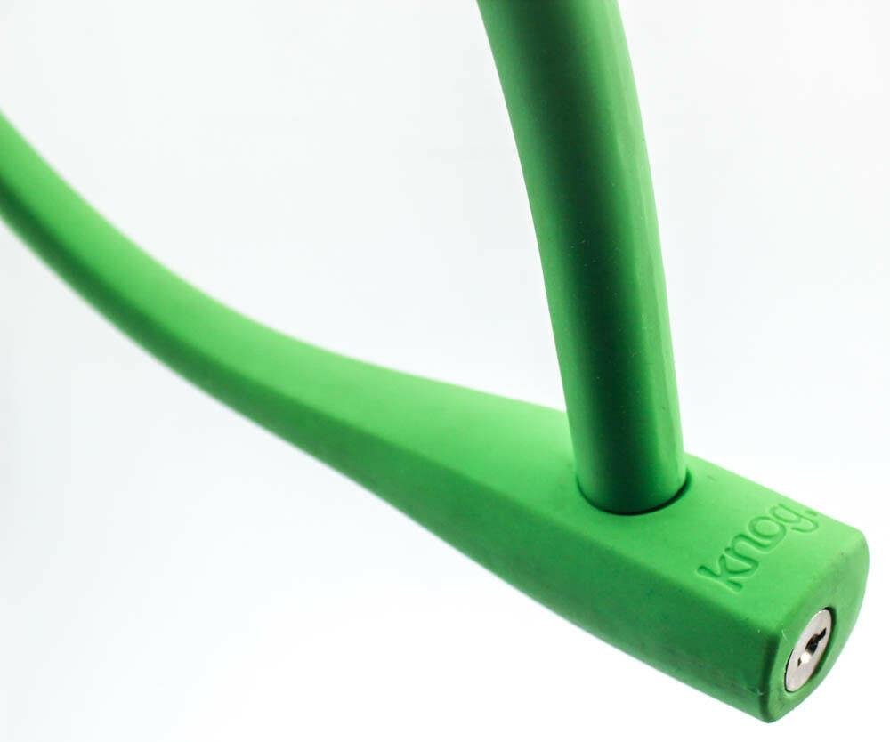 Knog Kabana Cable Bike Lock 740mm Lime Green Silicone Steel Cable Keyed New - Random Bike Parts