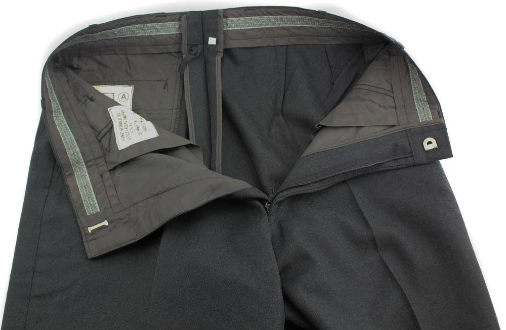 Vintage Dress Slacks Pant Wool Blend Men's Grey Size 31 1/2 x 30" Hemmed NEW