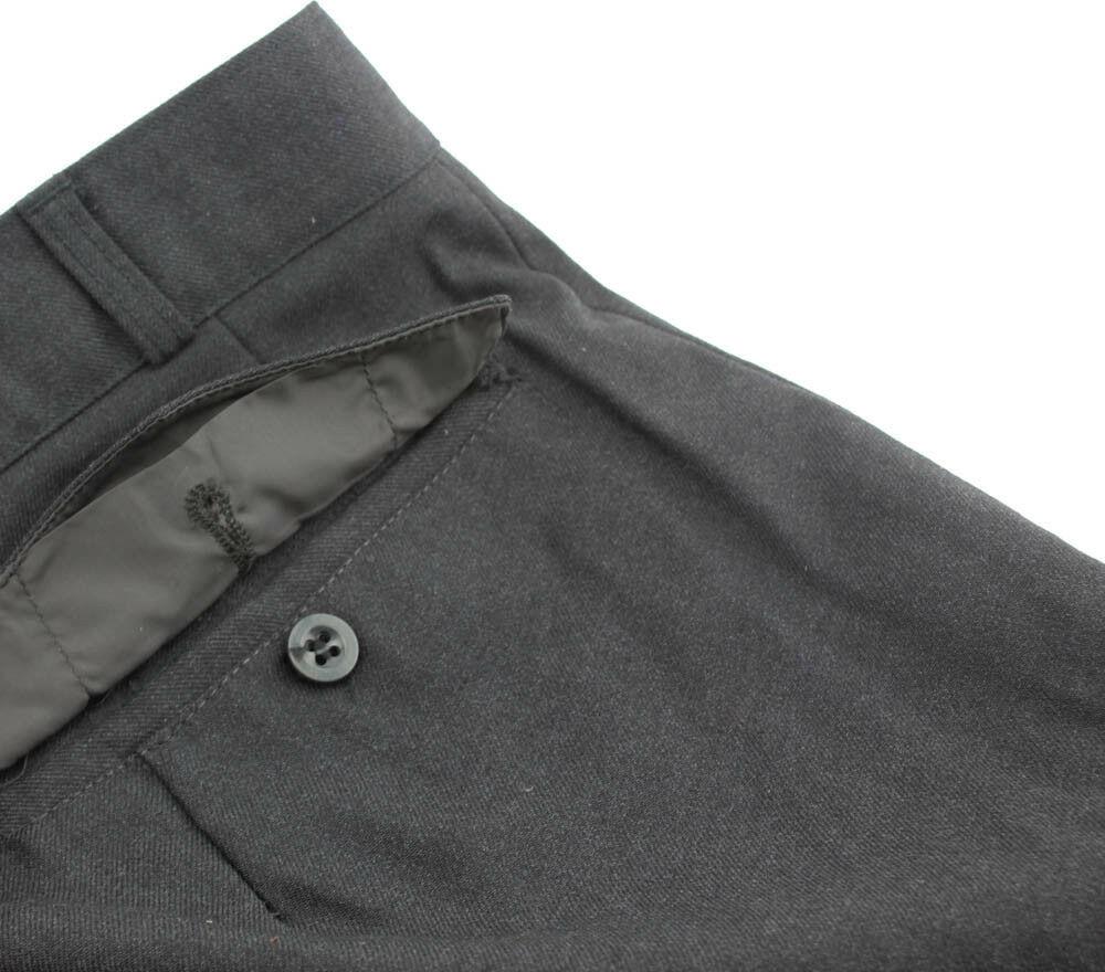 Vintage Dress Slacks Pant Wool Blend Men's Grey Size 31 1/2 x 30" Hemmed NEW