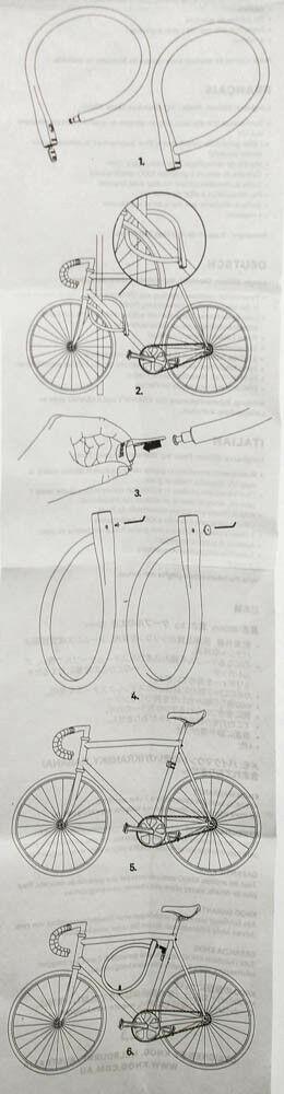 KNOG KRANSKY 6 880mm Cable Bike Lock 3 Key Indigo 20mm Silicon Braided Steel NEW - Random Bike Parts