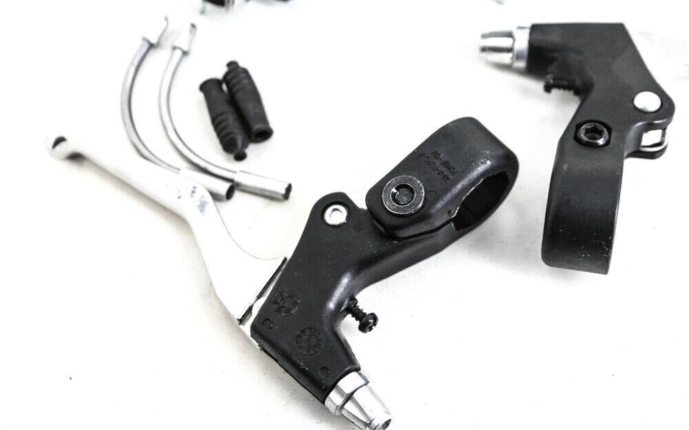 V-Brake Linear Pull Brakeset + Brake Levers Silver Bike NEW