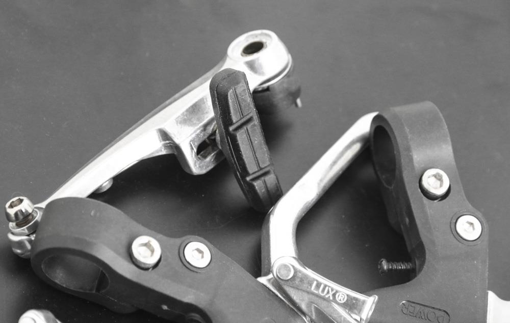 Power Lux V-Brakeset Pair Front / Rear + Brake Levers Rim Brake NEW