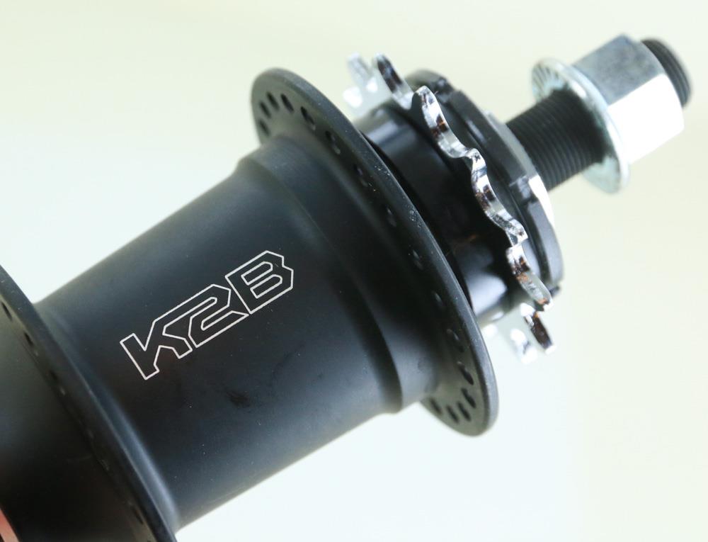 K2 K2B 48H Hole BMX Bike Rear 13T Driver 14mm 9/16" Axle Black Hub NEW - Random Bike Parts