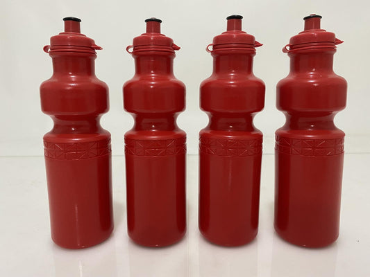 Lot 4 Red California Springs DuoFlow 26oz Bike Bicycle Water Bottles New