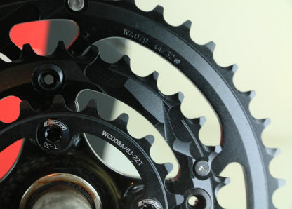 FSA Team Issue Carbon MTB Bike Crankset 44/32/22T 170mm S9 Megaexo NEW NOS - Random Bike Parts