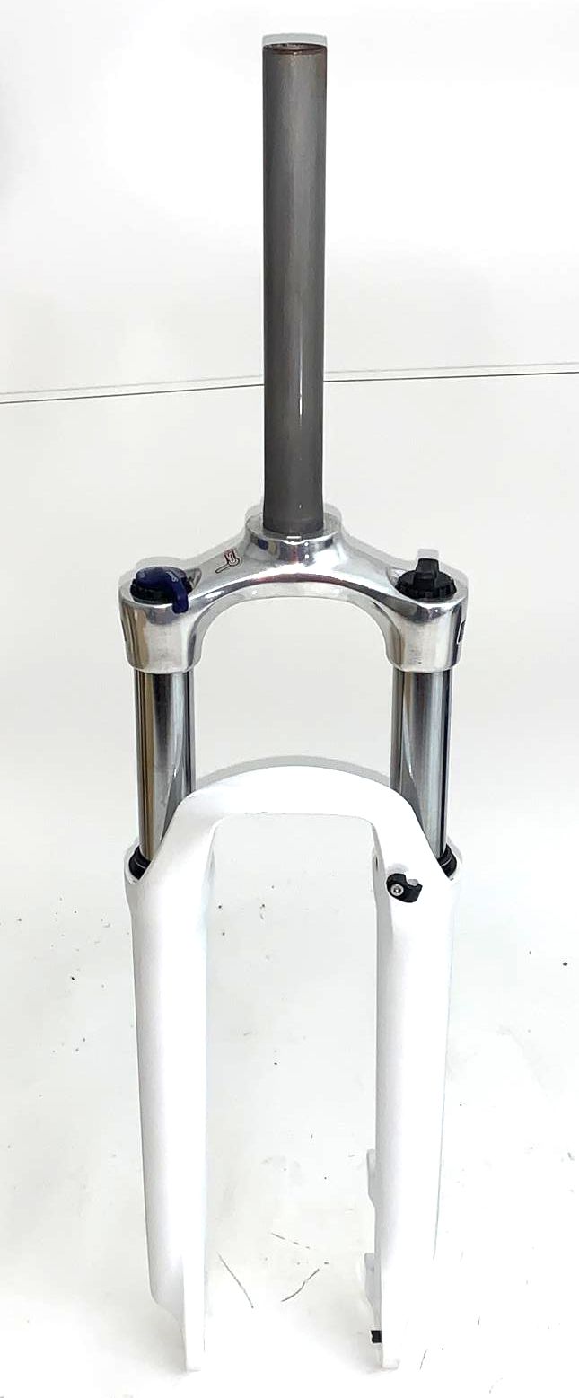 Suntour XCM HLO 26" 100mm White lockout 1-1/8 Threadless Bike Suspension New NOS