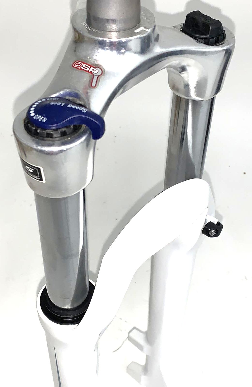 Suntour XCM HLO 26" 100mm White lockout 1-1/8 Threadless Bike Suspension New NOS