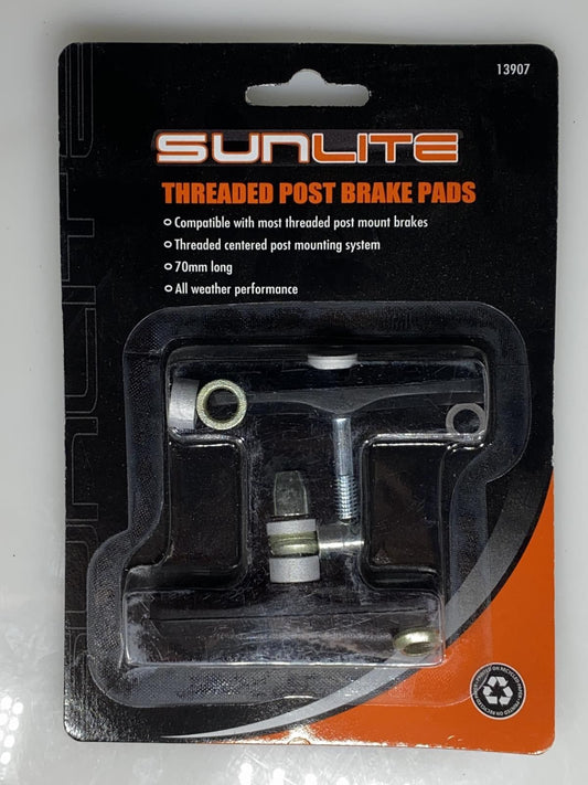 Sunlite Threaded 70mm Post Bike Brake Pads Shoes V-brake New