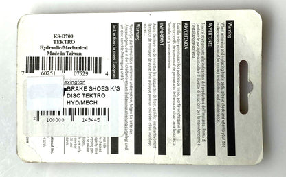Kool Stop KS-D700 Semi-Metallic Bike Disc Disk Brake Road Pads Tektro IO New - Random Bike Parts