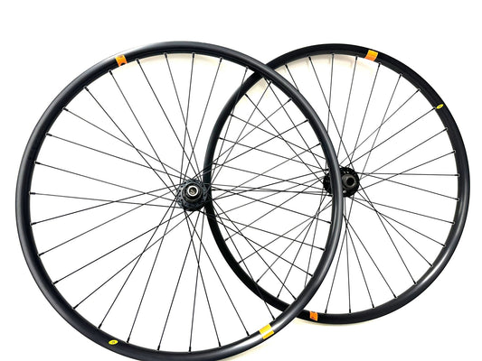 29er 700c Disc Wheelset U28 15x100 Thru Axle Front 12x142 Thru Axle Rear New - Random Bike Parts