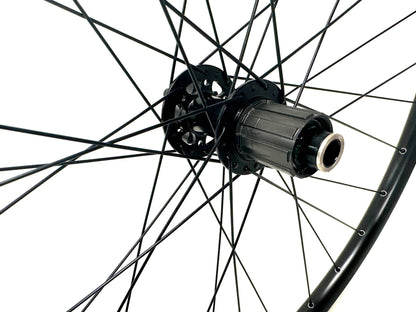 29er 700c Disc Wheelset U28 15x100 Thru Axle Front 12x142 Thru Axle Rear New - Random Bike Parts
