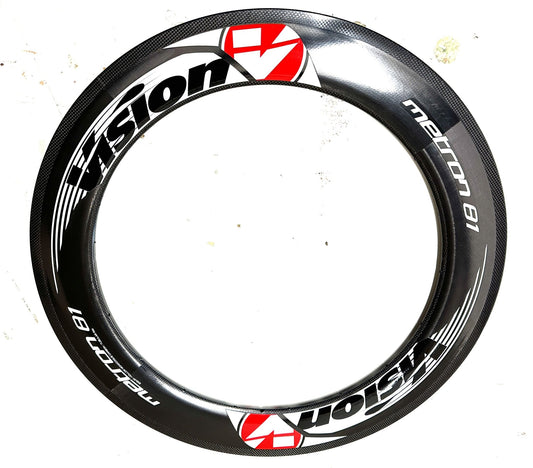 FSA Vision 700c Metron 81 21H 21 Hole Carbon Tubular Rear Bike Wheel Rim NEW - Random Bike Parts