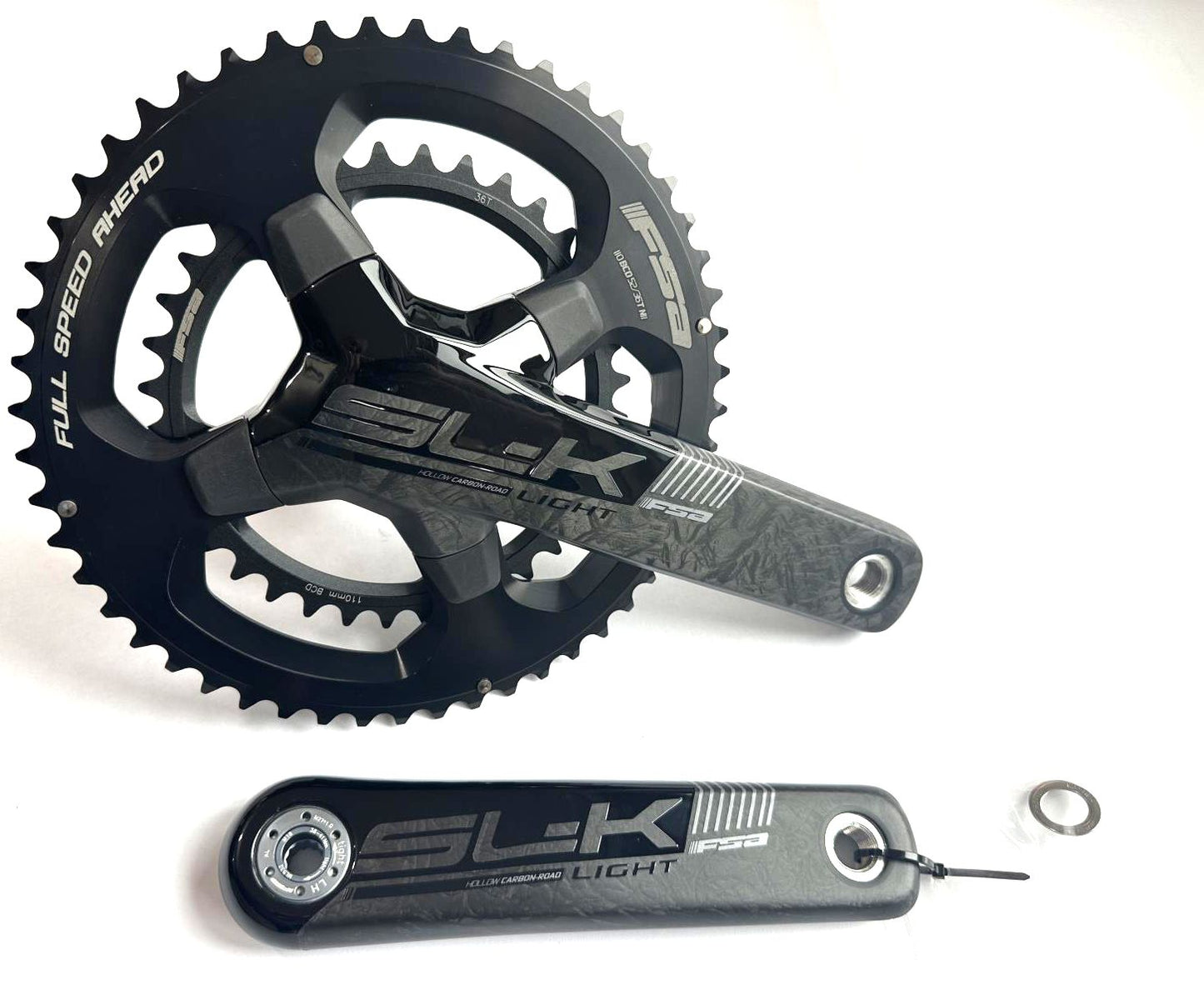 FSA SL-K 386 Carbon Crankset 11, Spindle: 30mm, BCD: 110, 36/52, 30mm, 170mm NEW - Random Bike Parts