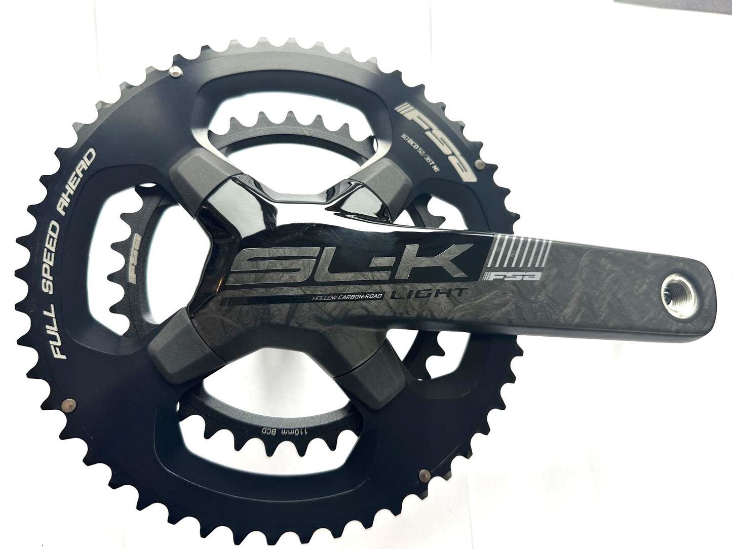 FSA SL-K Carbon BB386EVO Crankset Speed: 10-11, BCD: 110, 36/52, 30mm, 165mm NEW - Random Bike Parts