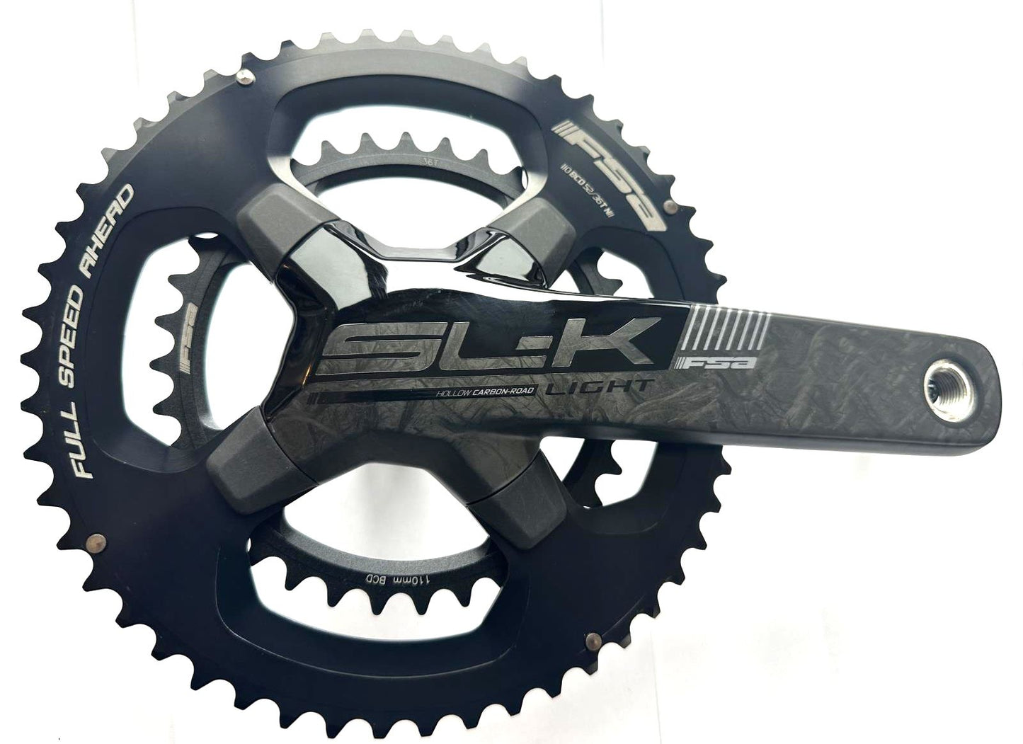 FSA SL-K BB386EVO Carbon Crankset Speed: 11, 30mm, BCD: 110, 36/52, 172.5mm NEW - Random Bike Parts