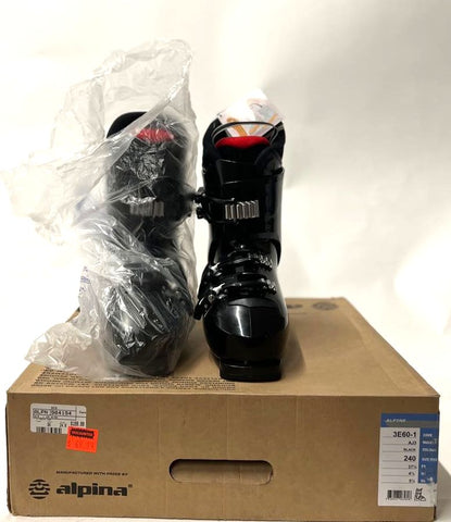 Alpina AJ3 Alpine Junior Ski Boot Size 5.5 Black NEW IN BOX