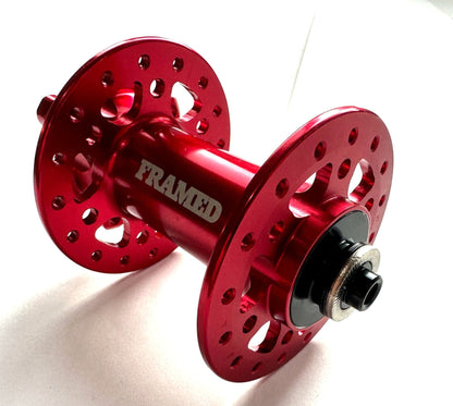 FRAMED Alloy Front Hub 6 Bolt Disc 100mm 32 Hole QR Sealed Bearing New - Random Bike Parts