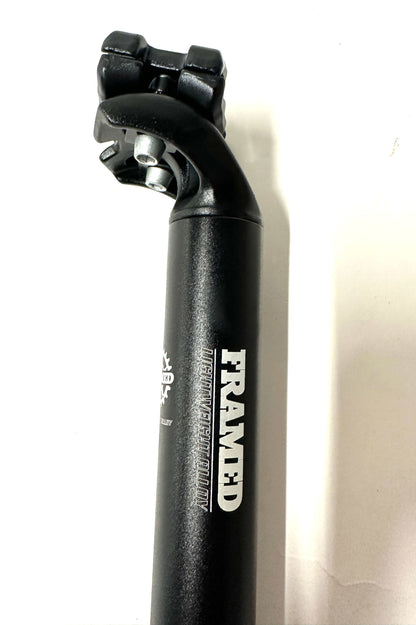 Lot of 3 FRAMED Lightweight Alloy MTB Road Bike Seatpost 31.6mm X 400mm Blk NEW