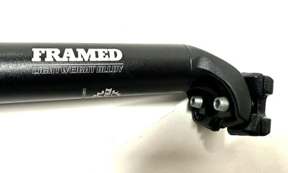 Lot of 3 FRAMED Lightweight Alloy MTB Road Bike Seatpost 31.6mm X 400mm Blk NEW