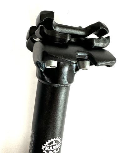 Lot of 3 FRAMED Lightweight Alloy Road Bike Seatpost 27.2mm X 350mm Black NEW