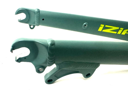 IZIP 1 1/8" 26" Threaded Alloy Bike Fork 100mm QR Disc Axle to Crown 433mm G NEW - Random Bike Parts