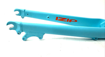 IZIP 1 1/8" 26" Threaded Alloy Bike Fork 100mm QR Disc Axle to Crown 433mm B NEW - Random Bike Parts