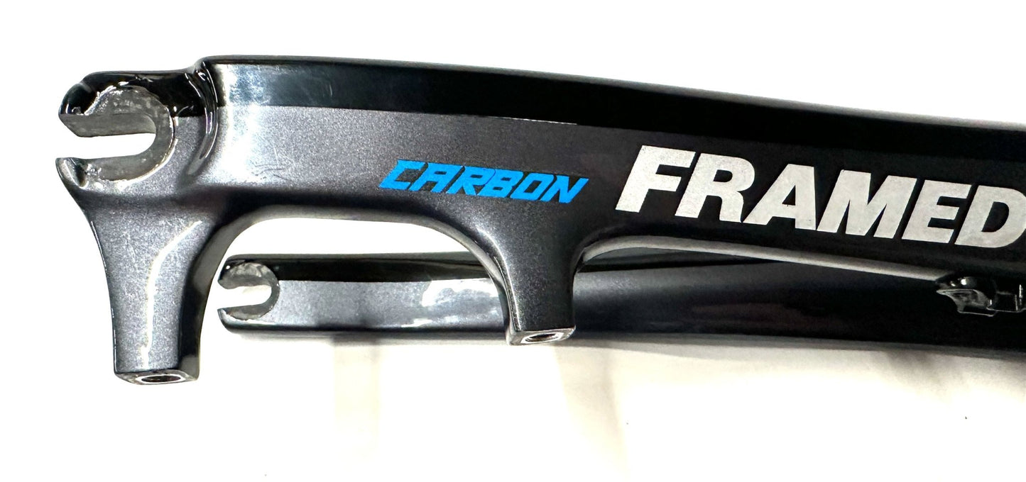 Framed 700c Carbon Road Bike Fork Disc Tapered QR Quick Release 100mm NEW Demo - Random Bike Parts