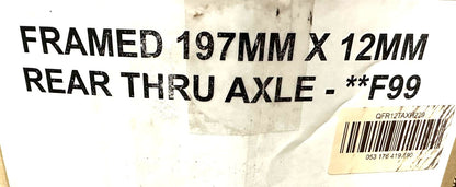 Alloy Fat Bike Rear 197mm Thru Axle Quick Release QR 12mm x 230mm 1.5 Pitch New