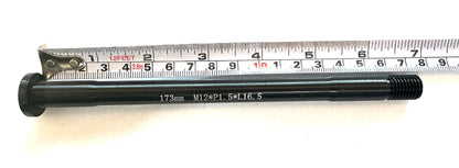 Alloy Bike Rear Thru Axle 12mm x 173mm M12*P1.5*L16.5  1.5 Thread Pitch New