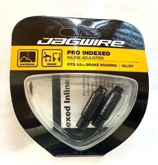 Jagwire Pro 5mm Brake Indexed Inline Cable Bike Tension Adjuster Pair New