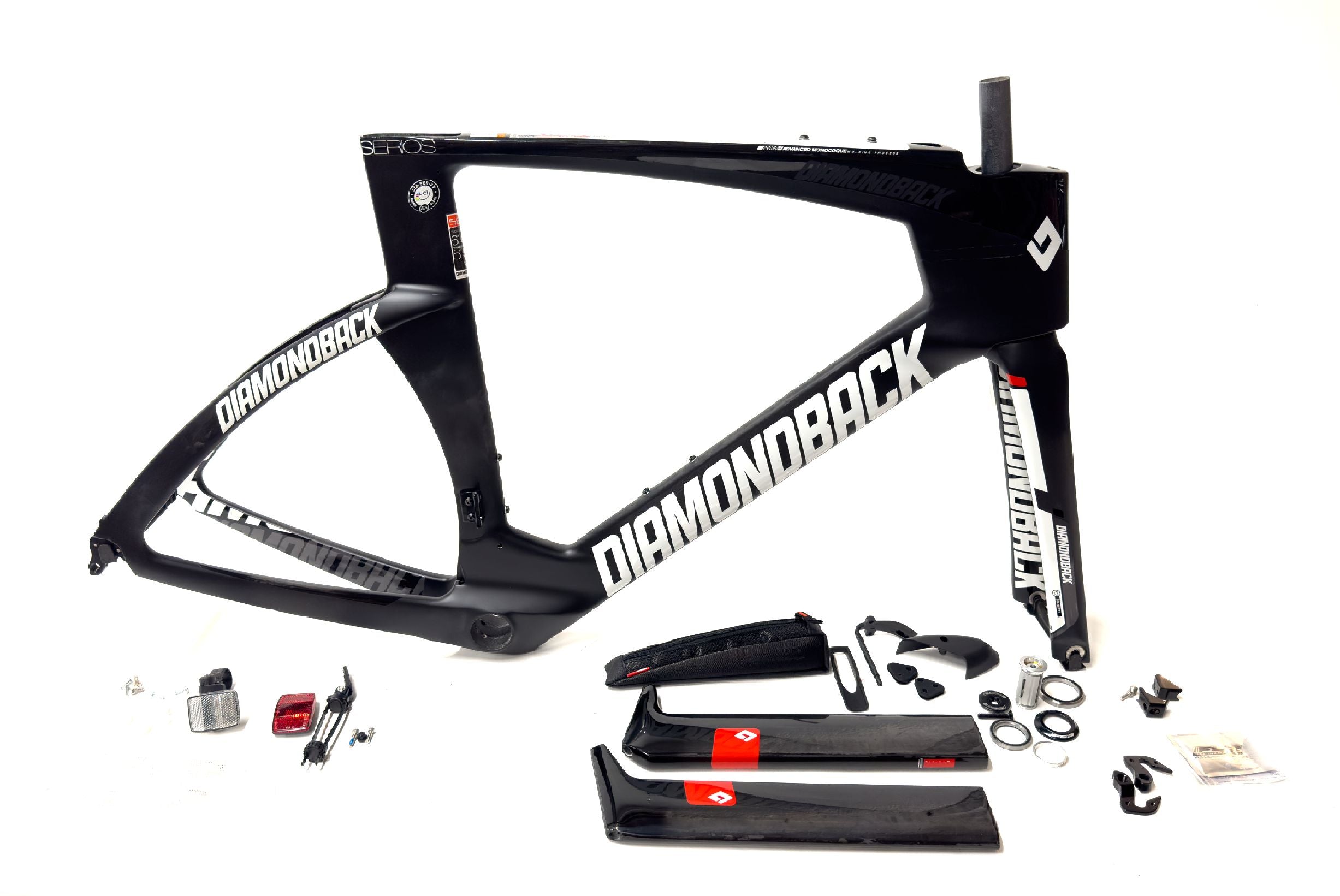 Diamondback Serios BIH 58cm Carbon 700c Tri TT Bike Frame Fork New Old Random Bike Parts
