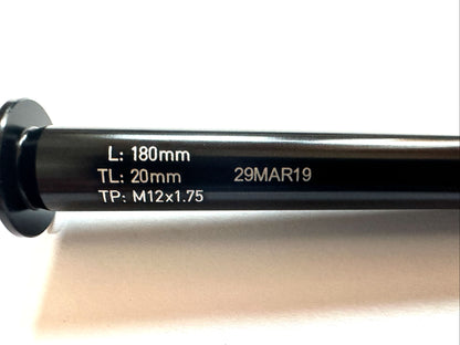 Maxle SRAM Rock Shox thru-axle Rear Stealth 12x148mm  length 180mm M12x1.75 20mm