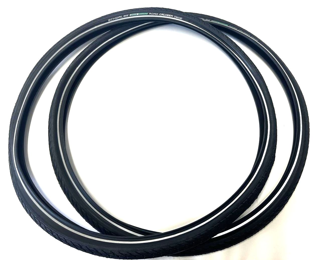 Lot of 4 SCHWALBE Road Cruiser Tire Twin K-Guard 3 700 x 40c Green Compound